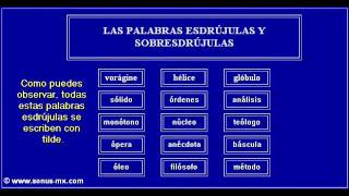 Las reglas de acentuación para las palabras esdrújulas y sobresdrújulas [upl. by Gerita]