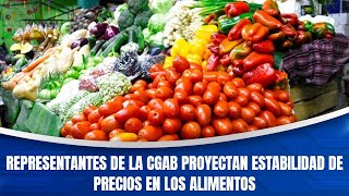 Representantes de la CGAB proyectan estabilidad de precios en los alimentos [upl. by Ayvid709]