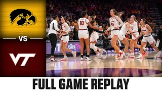 Iowa vs Virginia Tech Full Game Replay  202324 ACC Women’s Basketball [upl. by Norre]