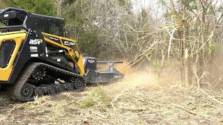 Vail Products® Skid Steer Forestry Disc Mulcher  ASV RT 120 [upl. by Oirazan943]