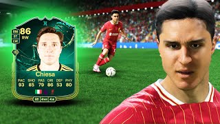 86 PITCH PREDATOR EVOLUTION CHIESA PLAYER REVIEW  FC 25 ULTIMATE TEAM [upl. by Shandie595]