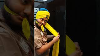 Patiala Shahi Pagg For Beginners turban shortsremix [upl. by Teerpnam381]