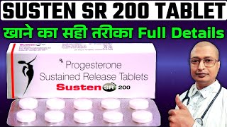 Susten SR 200 Tablet Uses In Hindi  Susten SR 200 Tablet During Pregnancy  Susten SR 200 [upl. by Otrebtuc]