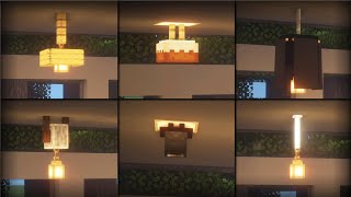 ⚒️Minecraft Tutorial 20 Ceiling Light Build Hacks amp Ideas [upl. by Ekusuy]