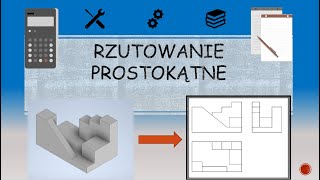 Dokumentacja Techniczna  rzutowanie prostokątne bryły [upl. by Dnomsaj]