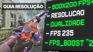 Sim ela existe A MELHOR RESOLUÇÃO pra JOGAR no CS 2 Mais fps e qualidade [upl. by Enelloc]