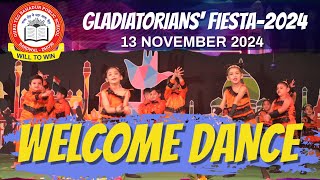 WELCOME DANCE  GLADIATORIANS FIESTA2024  13 NOV 2024  Performance2 DAY1 gtbdhuribardwal [upl. by Aires670]