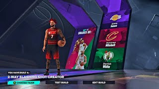 NBA 2k25 Best SG Build2 way Slashing Shot Creator🔥🔥🔥 Its Backkk [upl. by Alegnaoj512]