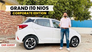 2024 Hyundai Grand i10 NIOS Corporate Variant Walkaround  Car Quest [upl. by Eckel]