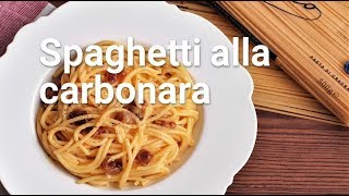 Espaguetis Carbonara Spaghetti alla carbonara [upl. by Rosati]