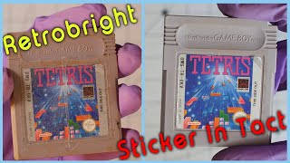 How to Retrobright a Gameboy Cartridge With STICKER Intact in under 3 Minuets [upl. by Jeffries]