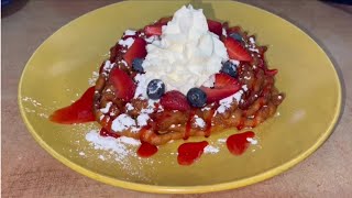 HOW TO MAKE FUNNEL CAKE THE EASY WAY [upl. by Runstadler]