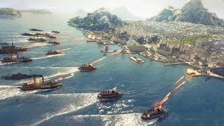 Anno 1800  Ep 8  HUGE INVASION amp LAST STAND DEFENSE  Anno 1800 Full Release Campaign Gameplay [upl. by Martine810]