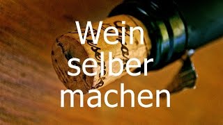 Wein selber machen  Zuhause eigenen Wein machen [upl. by Seleta]