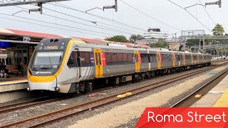 Queensland Rail Vlog 73 Roma Street Trains [upl. by Waverly]