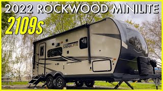 2022 ROCKWOOD MINILITE 2109s OWNER WALK THRU  COMPACT COUPLES TRAILER [upl. by Atnuhs]