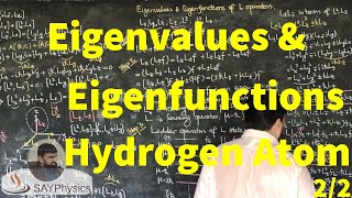 L322 Eigenvalues and eigenfunctions of the angular momentum operator [upl. by Gregory]