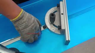 Accessories for Woodworking Machinery Sliding Table Saw with Scale Disc Angle Positioning Ruler [upl. by Aicerg]