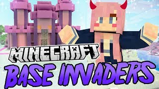 Kawaii Castle  Minecraft Base Invaders Challenge [upl. by Wandis318]