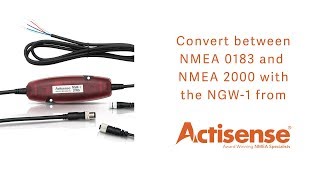 Convert between NMEA 0183 and NMEA 2000 with the NGW 1 [upl. by Aerdnaz]