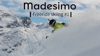 Off Piste Skiing In Madesimo I Freeride Skiing 1 [upl. by Sinne]