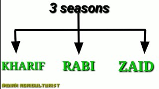 Cropping Seasons   Kharif  Rabi  Zaid [upl. by Heigl]