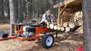 All Wood Log Splitter [upl. by Osnofedli]