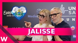 🇸🇲 Jalisse  “Il paradiso è qui” Interview  Una Voce per San Marino 2024 [upl. by Cullan]