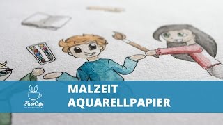 Malzeit Aquarellpapier Testbericht [upl. by Sharai]