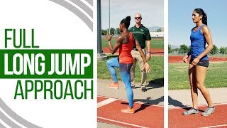 Long Jump Technique  The Full Approach [upl. by Atterahs]