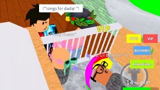 Roblox  Adopting Baby Hale amp Flower ft Official GalacticSquad [upl. by Bashemeth650]