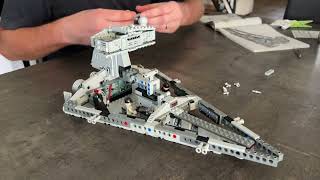 Lego Star WarsImperial Star Destroyer 75394timelapsspeed build [upl. by Ellebasi]