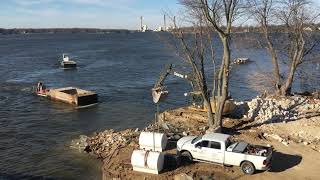 Riprap at the Vachel Lindsay Bridge [upl. by Tdnaltroc782]