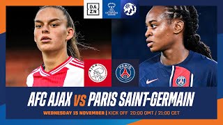 Ajax vs Paris SaintGermain  UEFA Women’s Champions League 202324 Matchday 1 Full Match [upl. by Jorry]