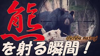 【観覧注意】脳天を撃ち抜け！ 熊 VS 秩父マタギ １３０ｋｇのツキノワグマと遭遇！ [upl. by Eilak677]