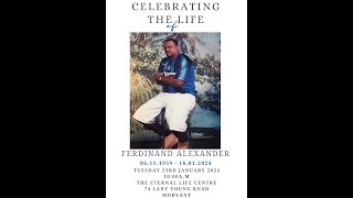 HOME GOING SERVICE  FERDINAND ALEXANDER 23rd January 2024 [upl. by Gilbye]