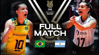 🇧🇷 BRA vs 🇦🇷 ARG  Paris 2024 Olympic Qualification Tournament  Full Match  Volleyball [upl. by Buell]