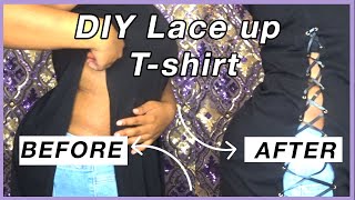 DIY Lace up TShirt [upl. by Hewitt]