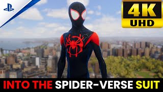 Spider Man 2 PS5 Into the SpiderVerse Suit Gameplay  Free Roam Walkthrough 4K60FPS [upl. by Squire]