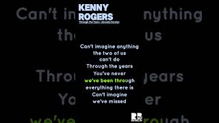 Kenny Rogers  Through The Years  Karaoke Version [upl. by Loretta88]