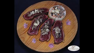 Picanha de bœuf à la truffe dété et aubergine blanche [upl. by Buford]