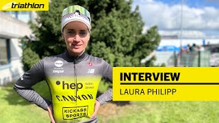 Laura Philipp nach der Ironman703WM quotDie Mädels haben gezeigt wo der Hammer hängtquot [upl. by Porush]