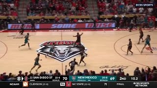 22 San Diego State vs New Mexico WILD Ending  2023 College Basketball [upl. by Vena]