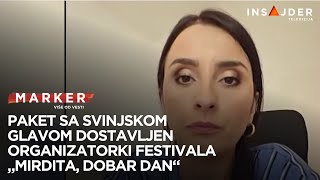 Jednoj od organizatorki Festivala „Mirdita dobar dan“ dostavljena prepolovljena svinjska glava [upl. by Mccallion]