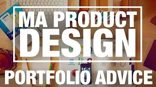 Portfolio Advice MA Product Design [upl. by Enylecoj]