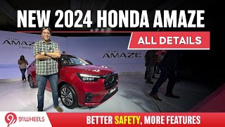 2024 Honda Amaze petrol launched from Rs 799 lakh  Petrol with Manual amp CVT  No Sunroof or CNG [upl. by Nalahs]