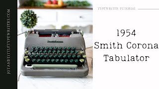 Operating a 1954 Smith Corona Tabulator Vintage Typewriter [upl. by Varien605]