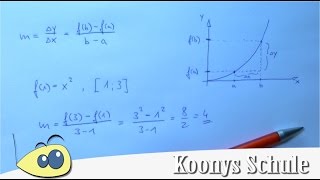 Mittlere Änderungsrate Erklärung und Beispiel  Sekante Sekantensteigung Abitur Mathe [upl. by Belford]