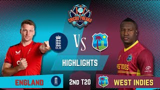 2nd T20  West Indies VS England  England Tour of West Indies 2024  HIGHLIGHTS [upl. by Anitsirk]