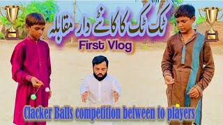 clacker balls Competition between two boys foryou saadushah shortvideos taktak clackers viral [upl. by Deedahs]